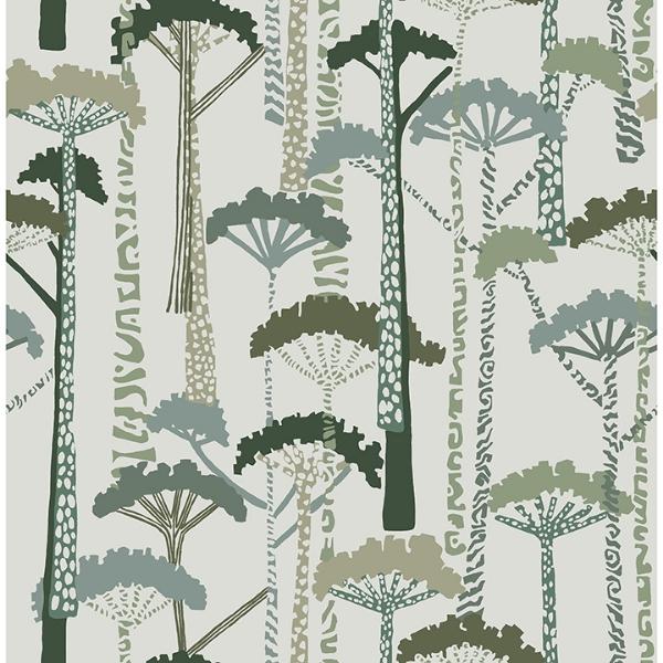 a street prints Unify Green Forest Wallpaper