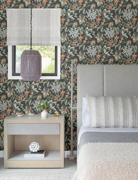 A Street Prints Valdivian Moss Floral Wallpaper