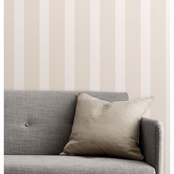A Street Prints Visby Beige Stripe Wallpaper
