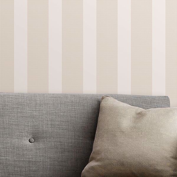 A Street Prints Visby Beige Stripe Wallpaper