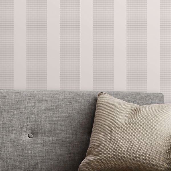 A Street Prints Visby Silver Stripe Wallpaper