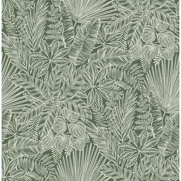 a street prints Vita Green Botanical Wallpaper