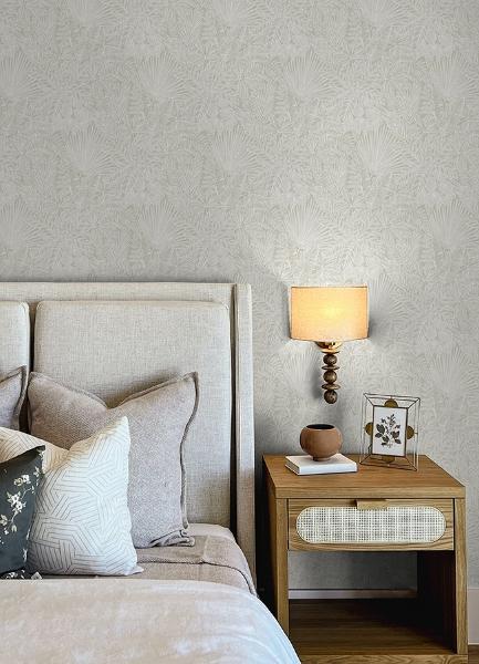 A Street Prints Vita Off-White Botanical Wallpaper