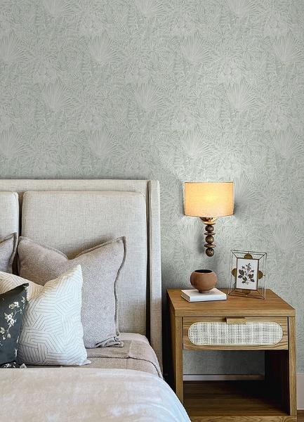 A Street Prints Vita Sage Botanical Wallpaper