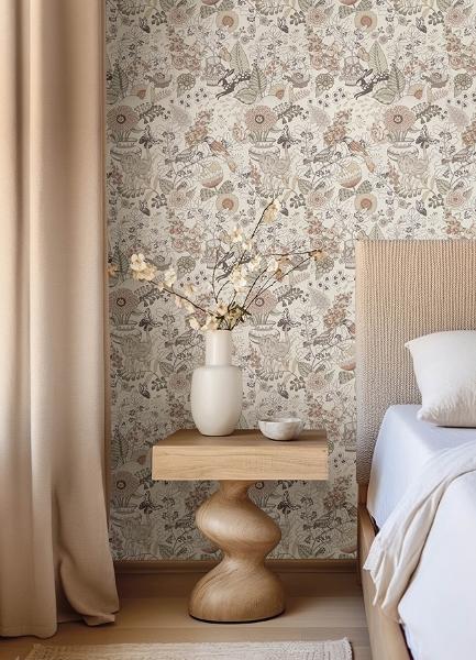 A Street Prints Whimsy Coral Fauna Wallpaper