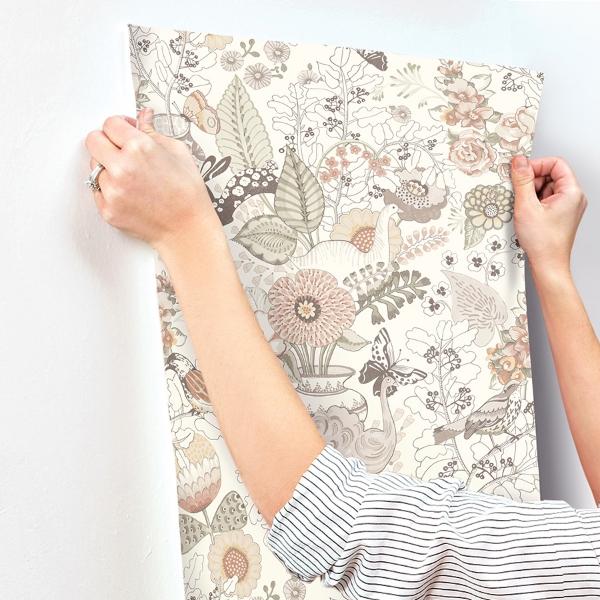 A Street Prints Whimsy Coral Fauna Wallpaper
