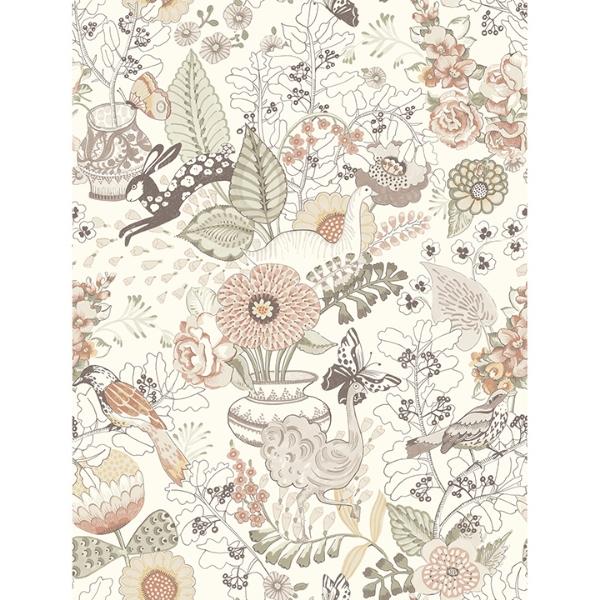 a street prints Whimsy Coral Fauna Wallpaper