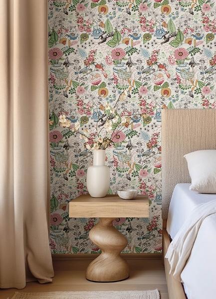 A Street Prints Whimsy Multicolor Fauna Wallpaper