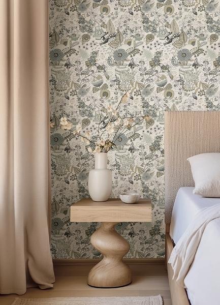 A Street Prints Whimsy Neutral Fauna Wallpaper