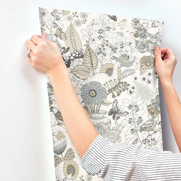 A Street Prints Whimsy Neutral Fauna Wallpaper