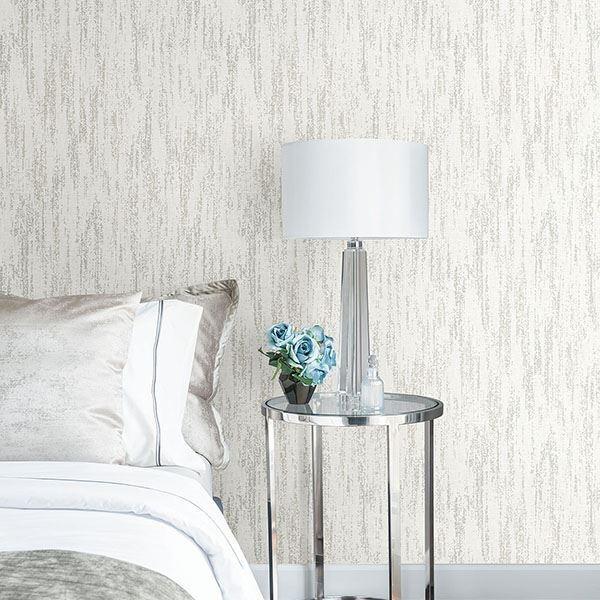 A Street Prints Wisp Silver Texture Wallpaper