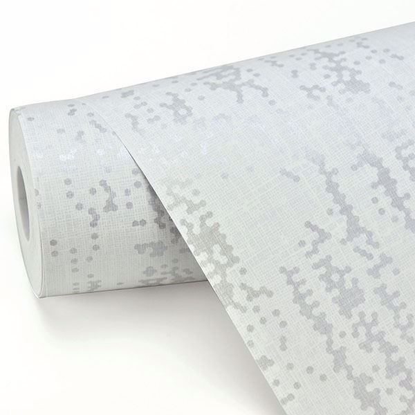 A Street Prints Wisp Silver Texture Wallpaper