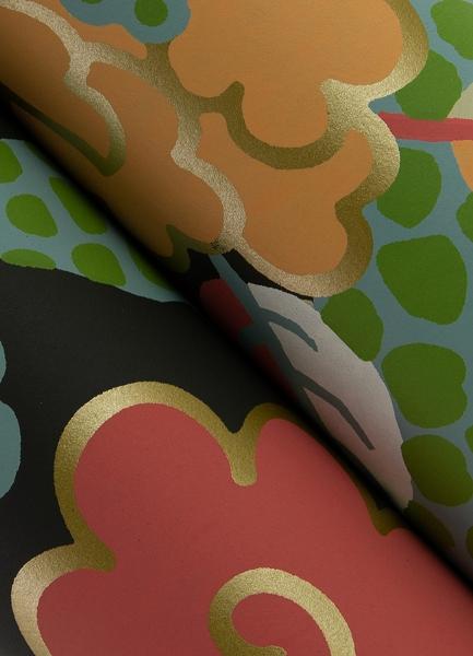 A Street Prints Yanci Green Dragon Wallpaper