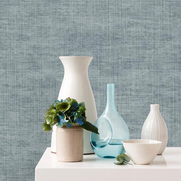 A Street Prints Yawen Blue String Wallpaper