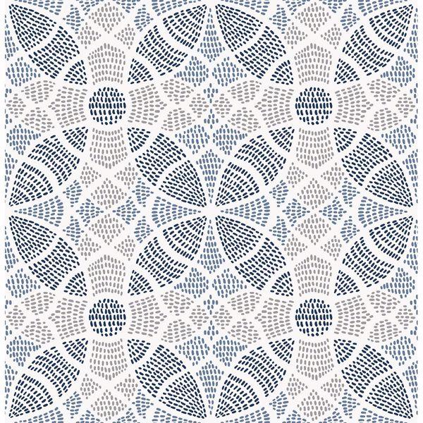 a street prints Zazen Blue Geometric Wallpaper
