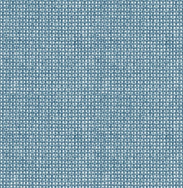 a street prints Zia Blue Basketweave Wallpaper