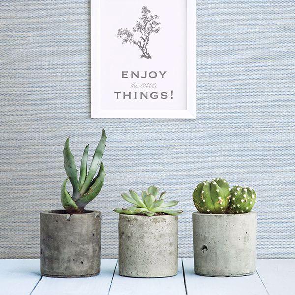 A Street Prints Agave Bliss Sky Blue Faux Grasscloth Wallpaper