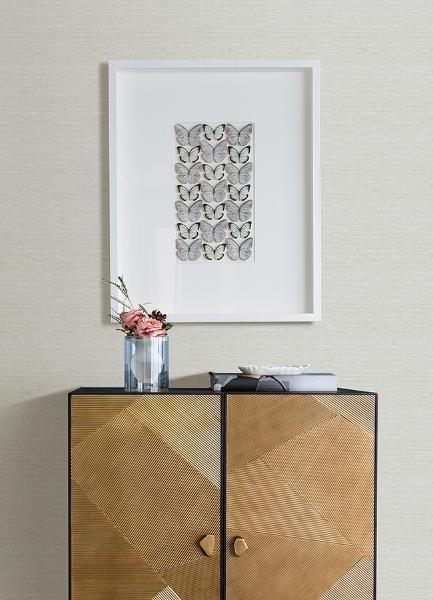 A Street Prints Agave Light Blue Faux Grasscloth Wallpaper