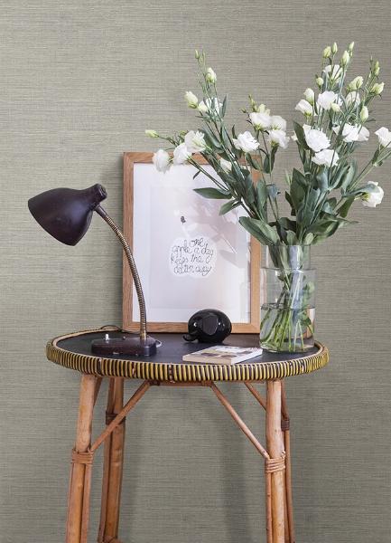 A Street Prints Agave Stone Faux Grasscloth Wallpaper