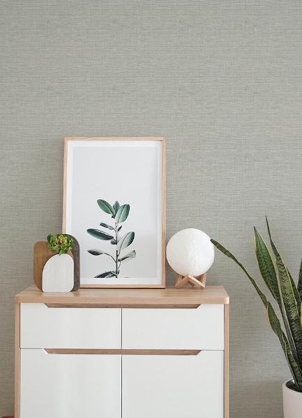 A Street Prints Agave Stone Faux Grasscloth Wallpaper