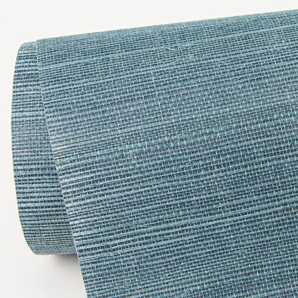 A Street Prints Aiko Blue Sisal Grasscloth Wallpaper