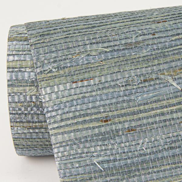 A Street Prints Aiko Teal Sisal Grasscloth Wallpaper