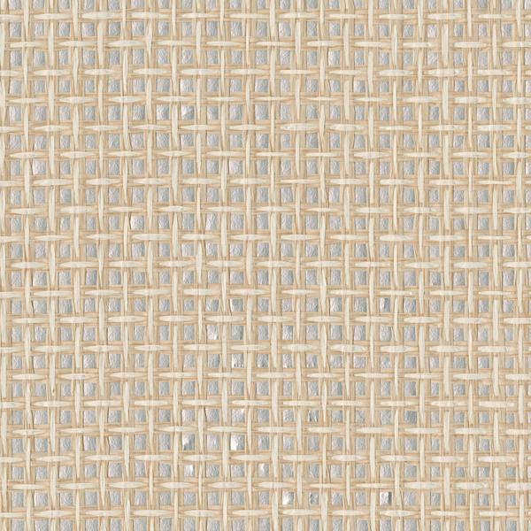 a street prints Aki Silver Paper Weave Basketweave Grasscloth Wallpaper