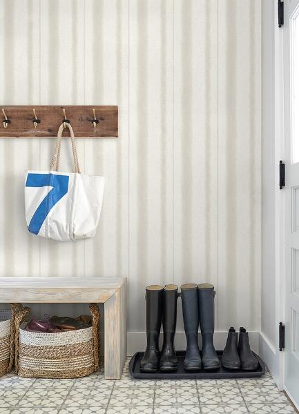 A Street Prints Alena Light Grey Soft Stripe Wallpaper