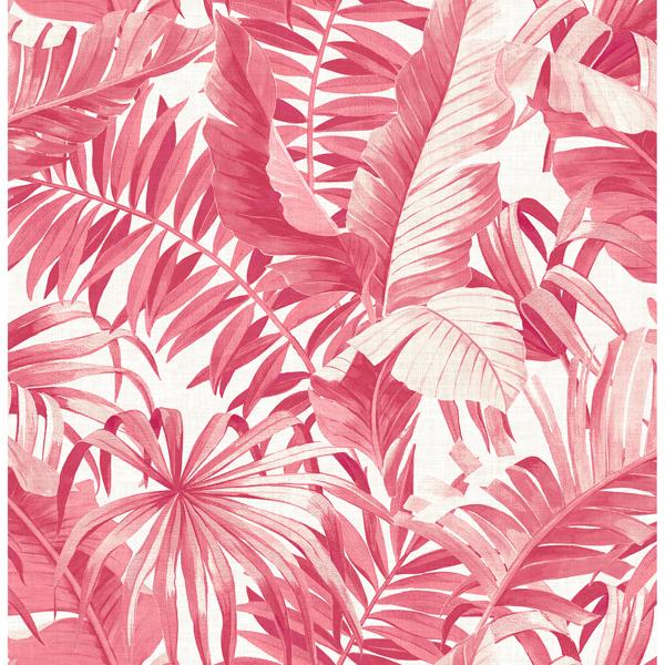 a street prints Alfresco Pink Tropical Palm Wallpaper