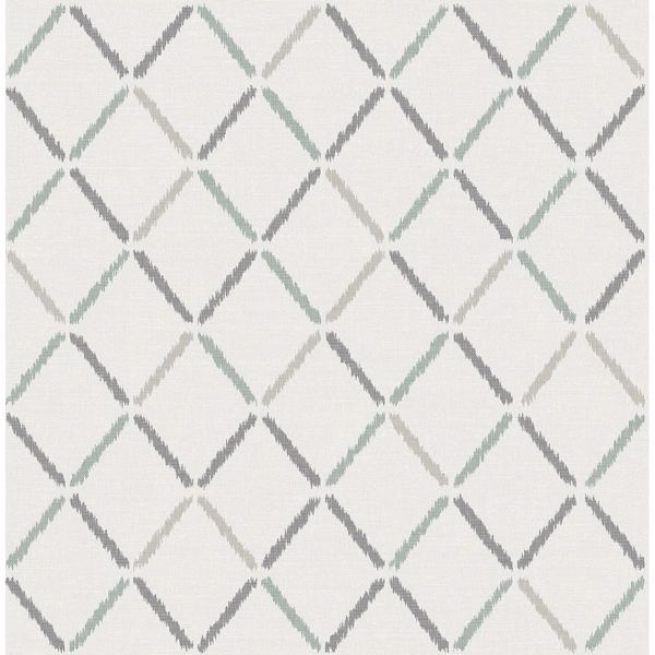 a street prints Allotrope Grey Linen Geometric Wallpaper