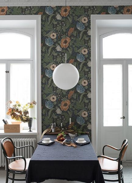 A Street Prints Anemone Multicolor Floral Wallpaper