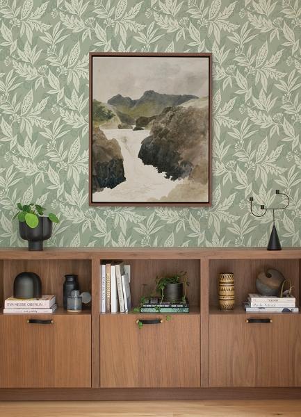A Street Prints Anita Sage Woodland Floral Wallpaper