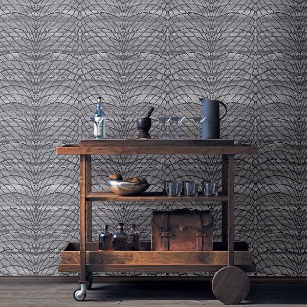 A Street Prints Aperion Dark Brown Chevron Wallpaper