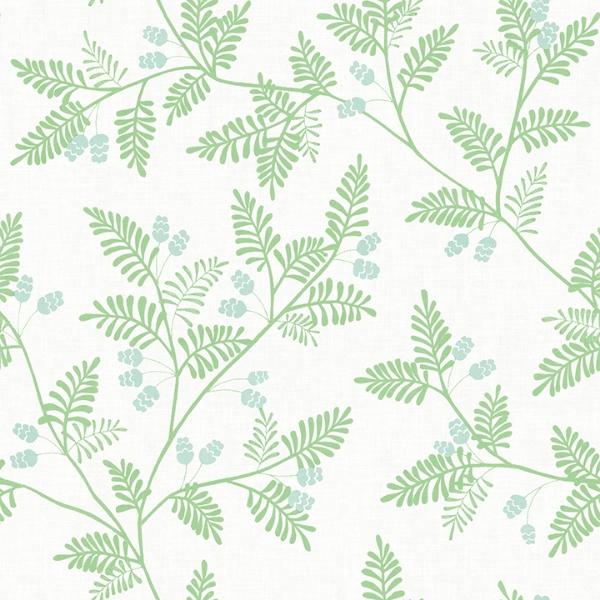 a street prints Ardell Light Green Botanical Wallpaper