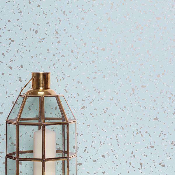 A Street Prints Arendal Light Blue Speckle Wallpaper