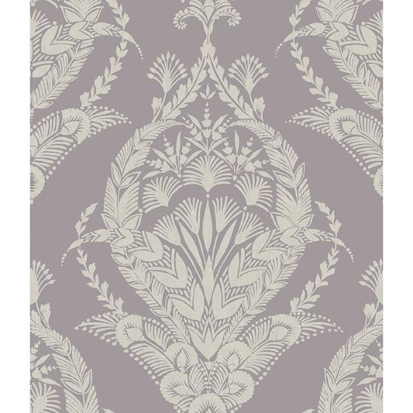 a street prints Arlie Lavender Botanical Damask Wallpaper