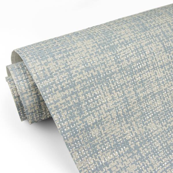 A Street Prints Arlyn Light Blue Grasscloth Wallpaper