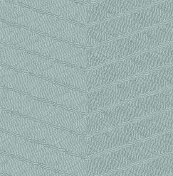 a street prints Aspen Aqua Chevron Wallpaper- Scott Living