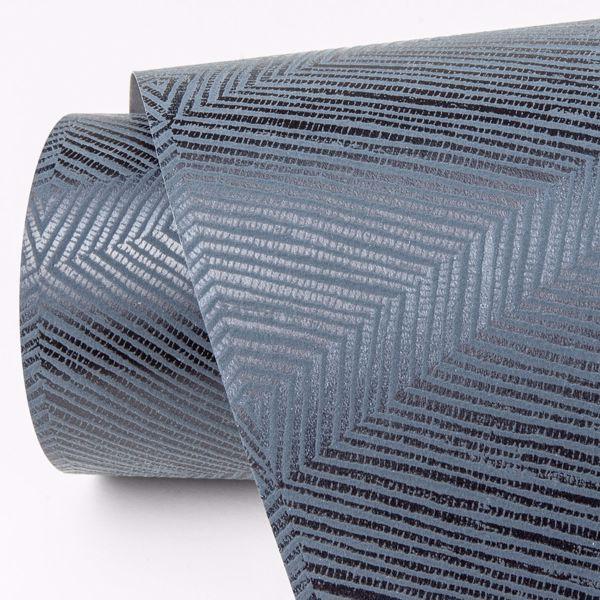 A Street Prints Aspen Indigo Chevron Wallpaper- Scott Living