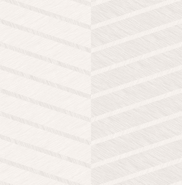 a street prints Aspen White Chevron Wallpaper- Scott Living