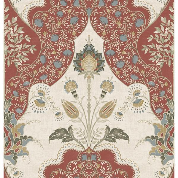 a street prints Auden Ruby Floral Grandeur Wallpaper