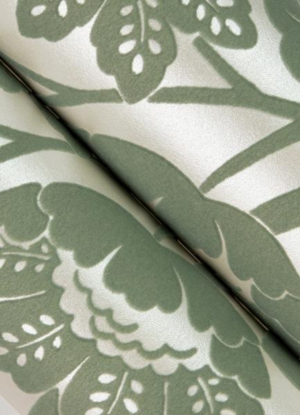A Street Prints Augusta Seafoam Flock Damask Wallpaper
