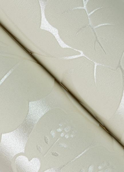 A Street Prints Augusta White Flock Damask Wallpaper