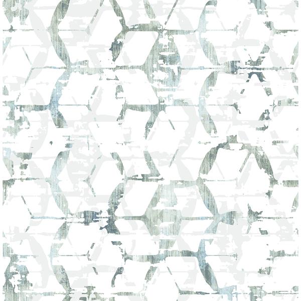 a street prints Augustine Slate Distressed Geometric Wallpaper