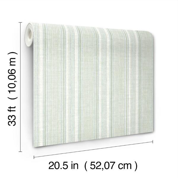 A Street Prints Ayanna Light Green Striped Wallpaper