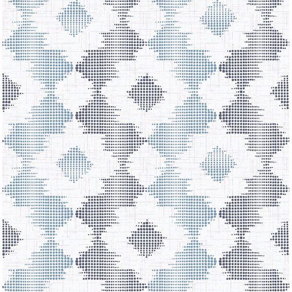 a street prints Babylon Blue Abstract Floral Wallpaper