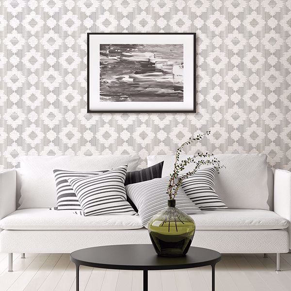 A Street Prints Babylon Metallic Abstract Floral Wallpaper