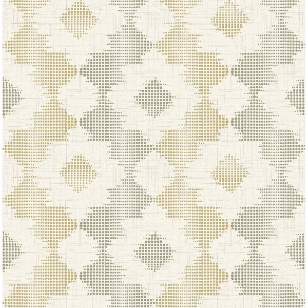 a street prints Babylon Mustard Abstract Floral Wallpaper
