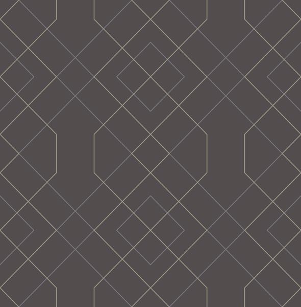 a street prints Ballard Grey Geometric Wallpaper- Scott Living