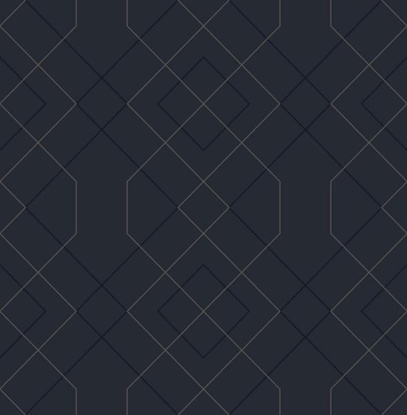 a street prints Ballard Indigo Geometric Wallpaper- Scott Living
